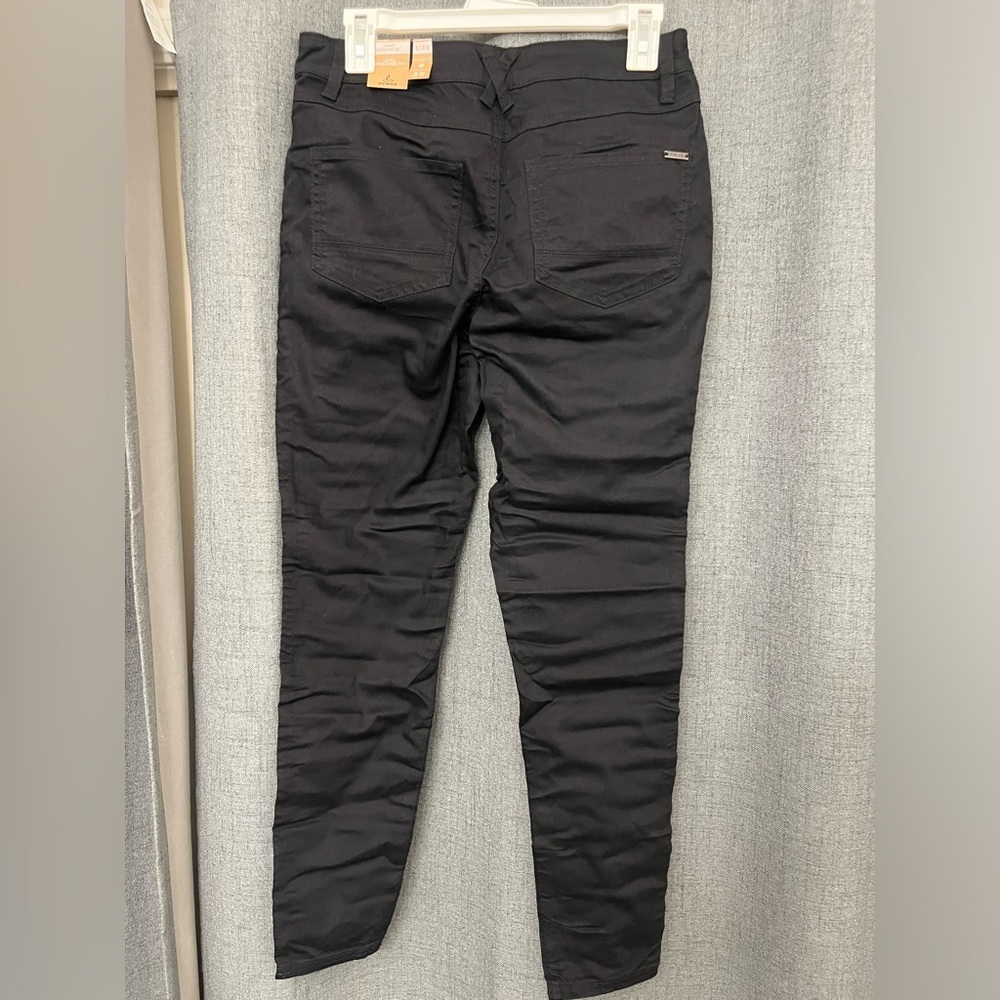 Prana Women's Oday Jeans Denim Skinny Flat Front Stretch Black Out Size 4 New - Picture 4 of 6